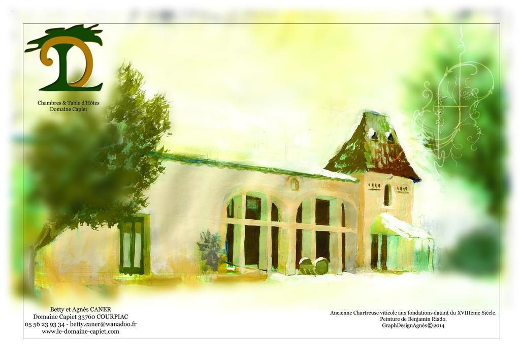 Domaine Capiet Bed and Breakfast Courpiac Exteriör bild