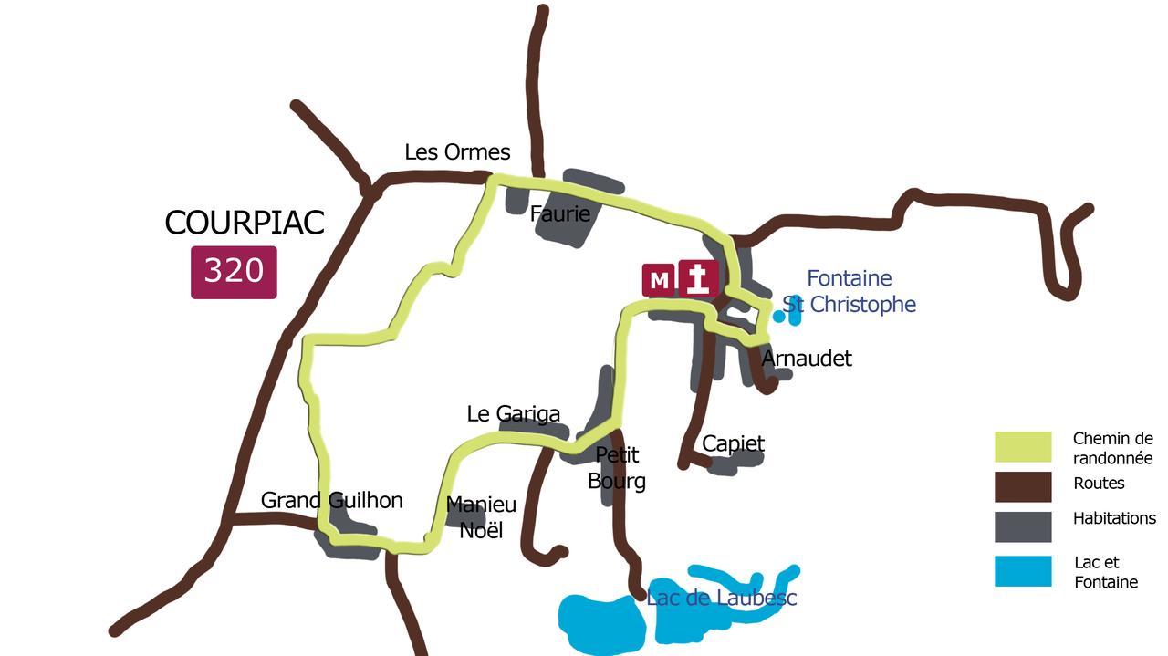 Domaine Capiet Bed and Breakfast Courpiac Exteriör bild